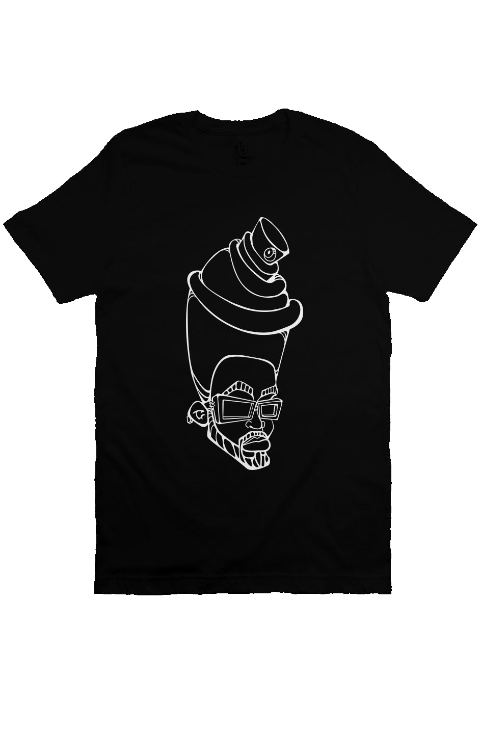 Graffiti T-Shirt | Can Head - Black