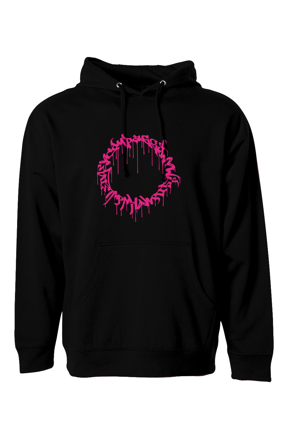 Compassion Crown of Thorns | Pullover Hoodie | Bright Pink Embroidered