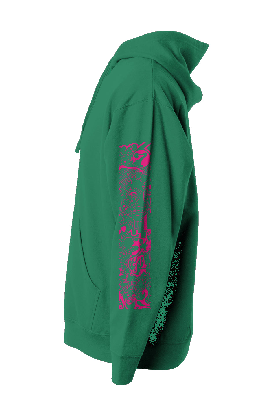 Compassion Crown of Thorns | Pullover Hoodie | Bright Pink Embroidered