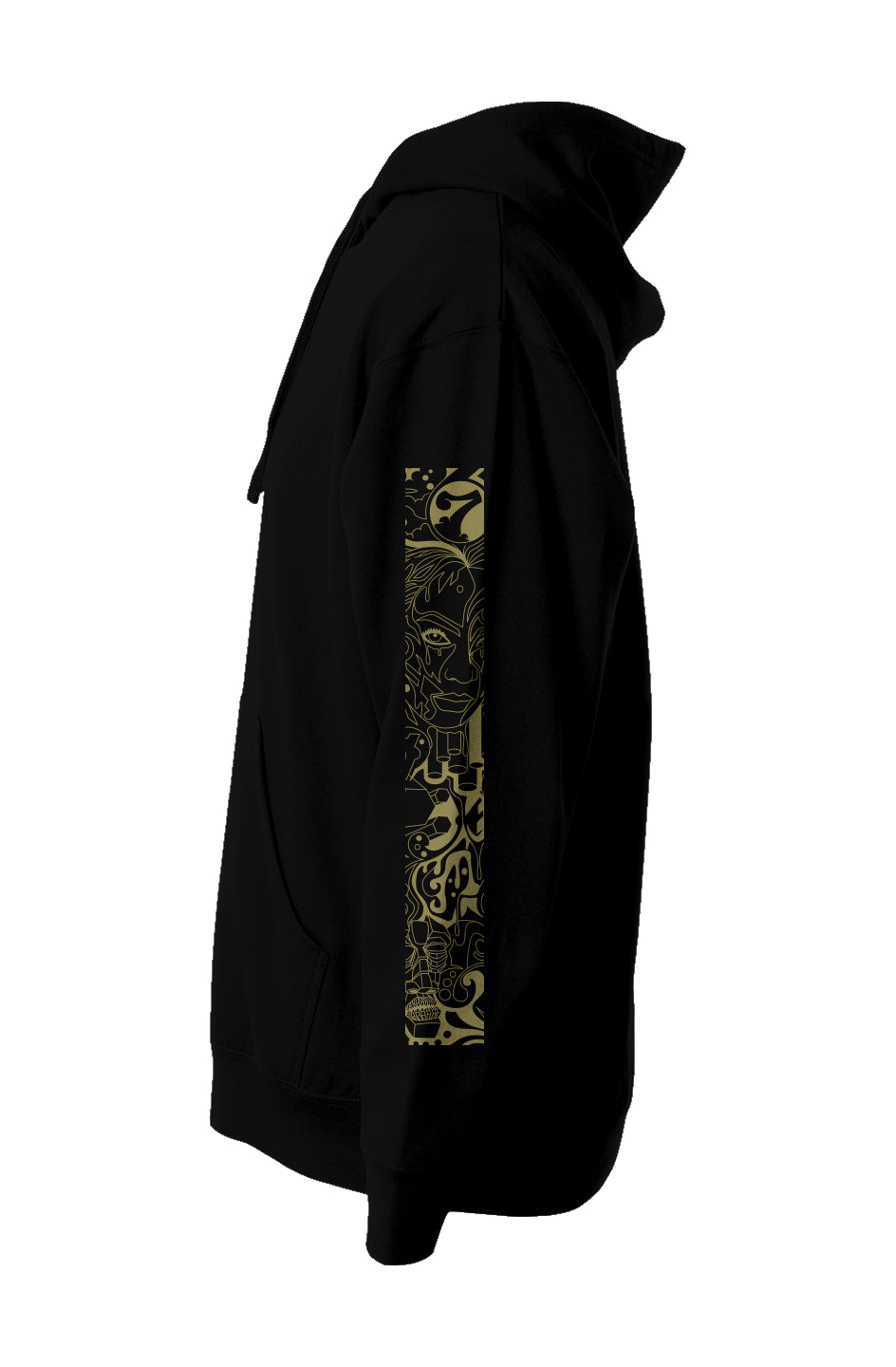 Compassion Crown of Thorns | Pullover Hoodie | Gold Embroidered