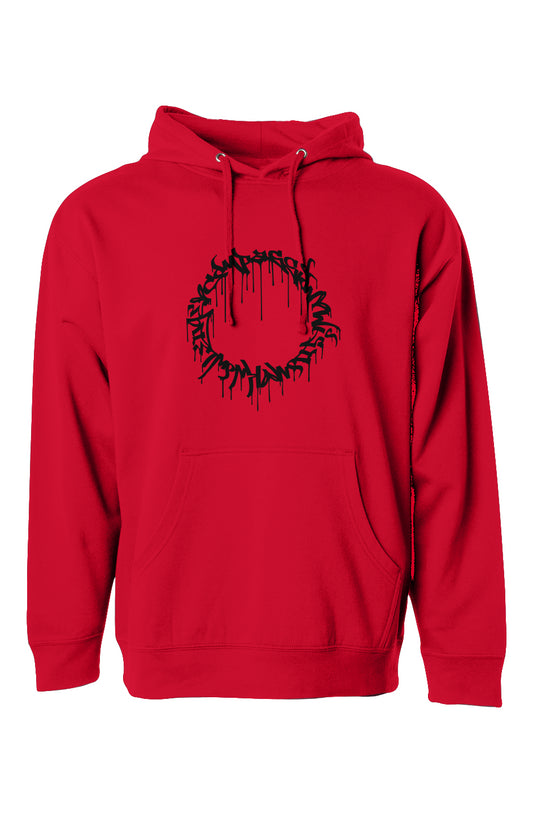 Compassion Crown of Thorns | Pullover Hoodie | Black Embroidered