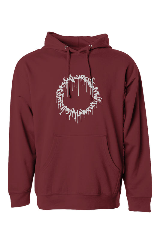 Compassion Crown of Thorns | Pullover Hoodie | Silver Embroidered