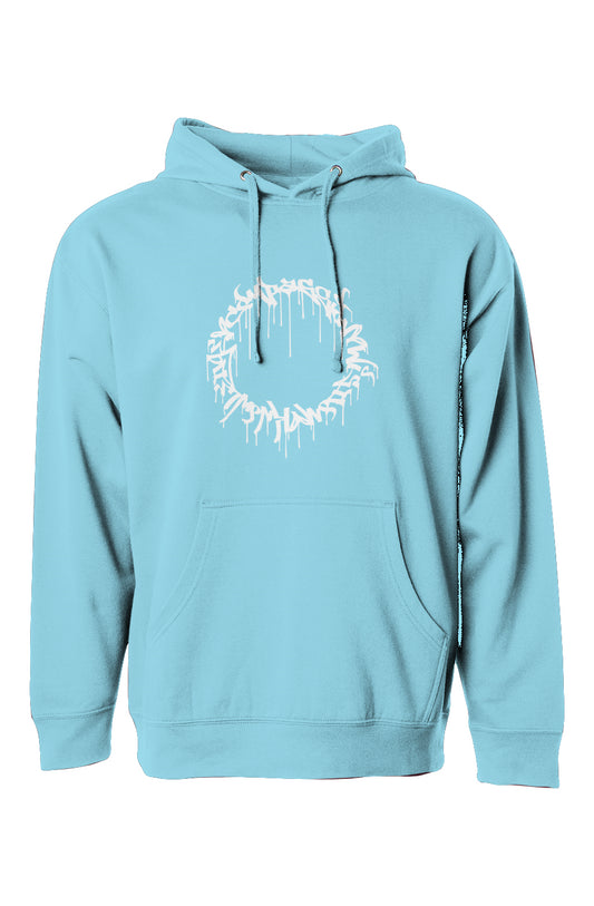 Compassion Crown of Thorns | Pullover Hoodie | White Embroidered