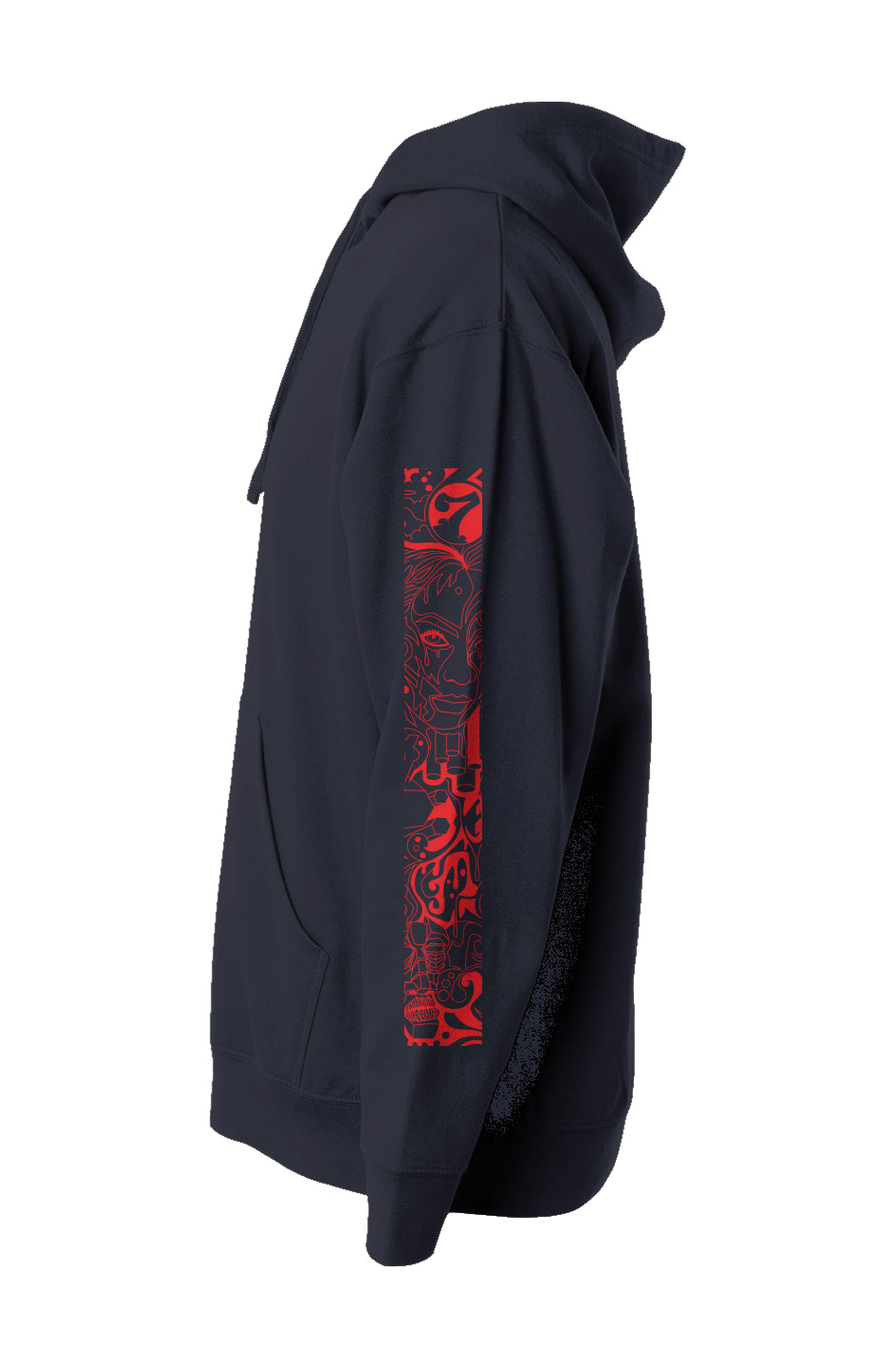 Compassion Crown of Thorns | Pullover Hoodie | Red Embroidered