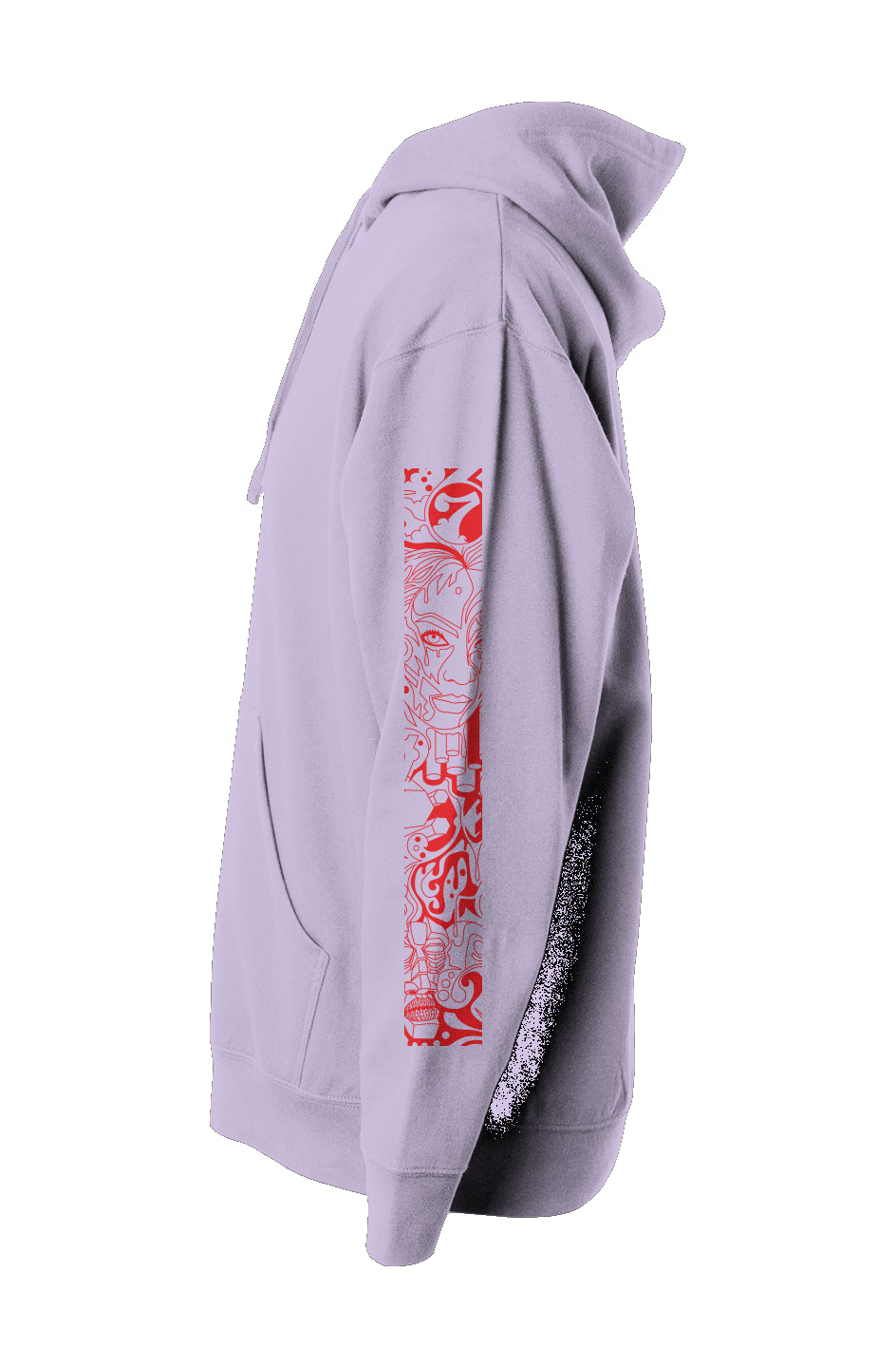 Compassion Crown of Thorns | Pullover Hoodie | Red Embroidered