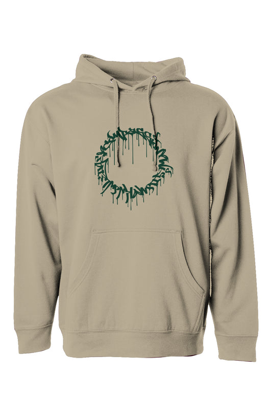 Compassion Crown of Thorns | Pullover Hoodie | Green Embroidered