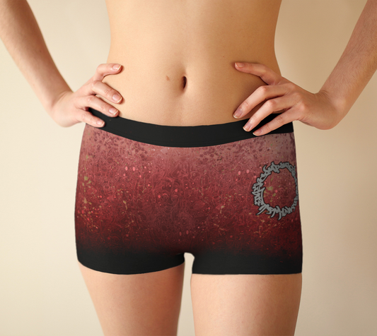 The Scene | AOP BoyShorts | Tomato Cream