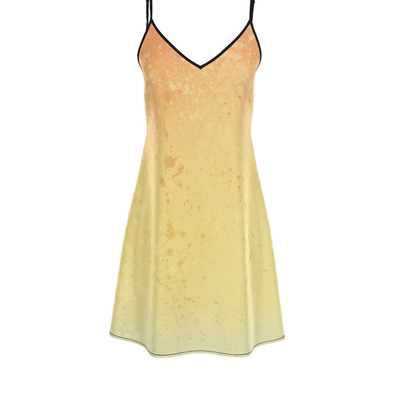 CWK Canvas Drip Slip Dress  -  Fire