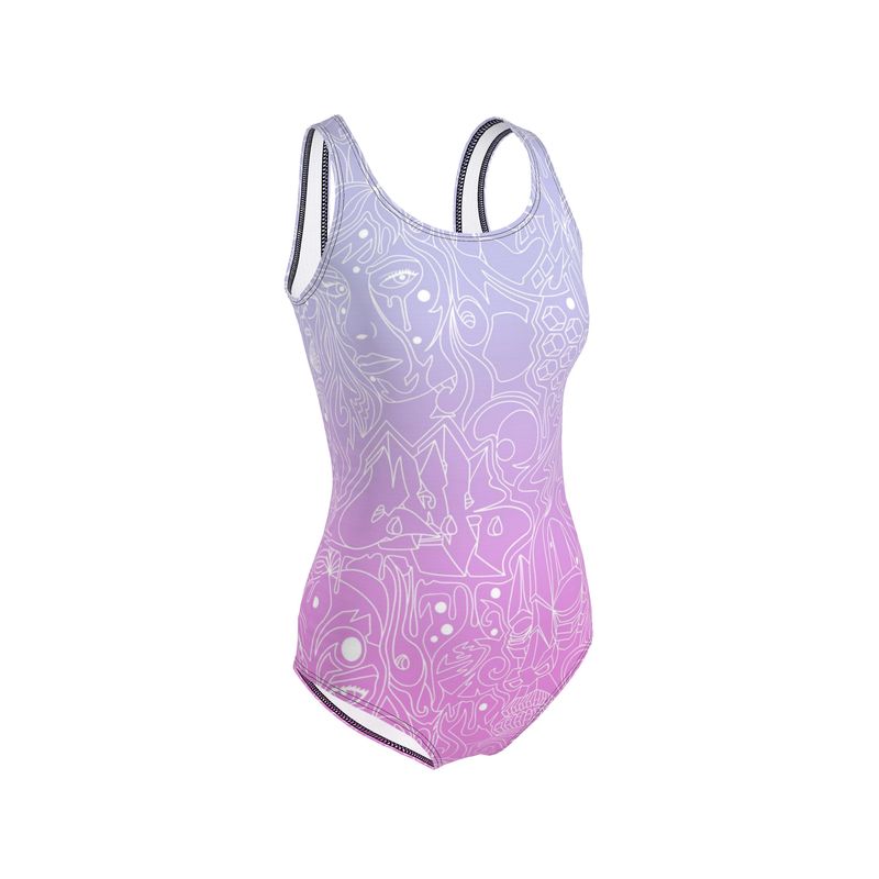 The Scene AOP One Piece Swimsuit -  Cotton Candy